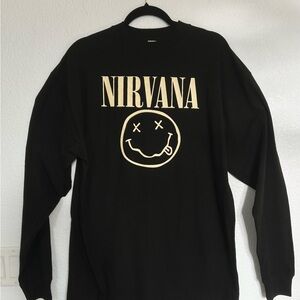 Nirvana Black Long Sleeve Shirt